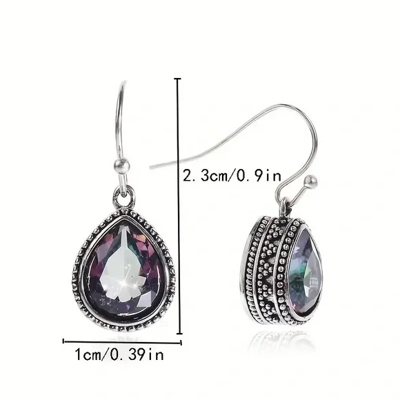 Fashion Trend Jewelry Vintage Water Drop Earrings - Picture 8 of 8